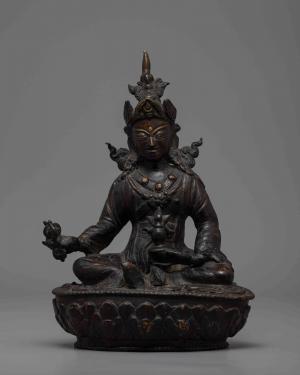 Guru Padmasambhava Statue | Guru Rinpoche | Buddhist Artifacts | Lotus-Born Guru Padmasambhava Sculpture | Blessed Padmasambhava Guru Statue